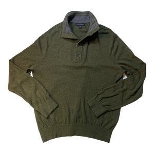 Banana Republic Sweater 1/4 Button Cotton Pullover  Men’s Large G…